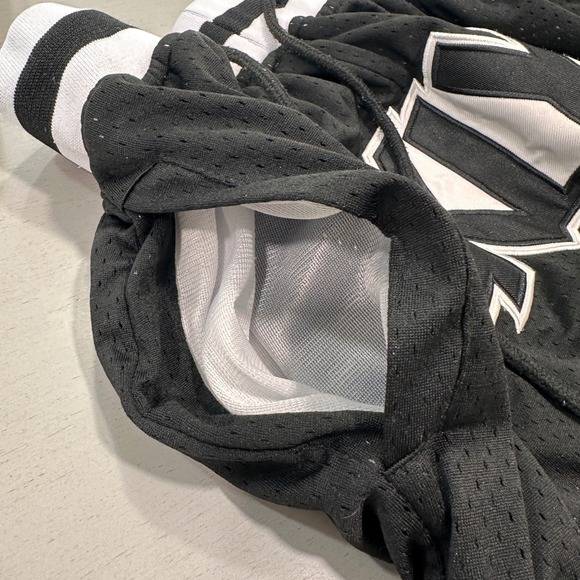 VTG Just Don Brooklyn Nets Basketball Shorts Mens M Black White BKLYN Mesh Lux - Picture 3 of 8